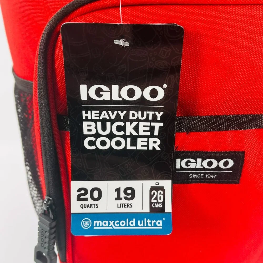 Igloo Heavy Duty Bucket Cooler 'Red Heat' 20QTCOOLBUCK-REDHEAT 20 Quart